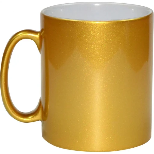 Ceramic Mug-11oz Gold/Silver